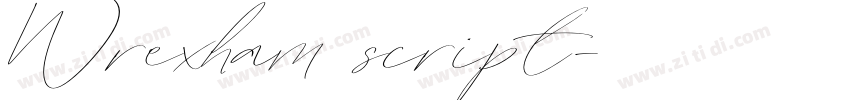 Wrexham script字体转换